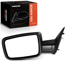 2011-2012 Ram 1500 Left Driver Side Mirror, Manual 2011-2012 Ram 1500, Textured Black A-Premium APMI1086TW