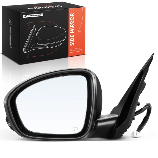 2019-2021 Nissan Altima Left Driver Side Mirror, Powered, with Heated, Black A-Premium APMI031