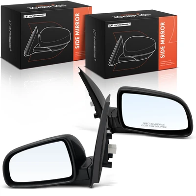 2 Pcs Driver & Passenger Black Mirror with Power Glass Adjust