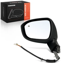2021-2022 Nissan Rogue Left Driver Side Mirror, Powered 2021-2022 Nissan Rogue, Black A-Premium APMI3120TW