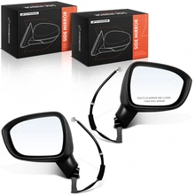 2021-2022 Nissan Rogue Driver & Passenger Mirror, Powered 2021-2022 Nissan Rogue, Black A-Premium APMI3121TW