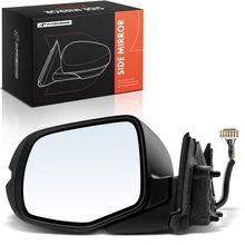 Left Mirror, with Heating, Power Adjustment, Manual Folding, Black A-Premium APMI3388TW