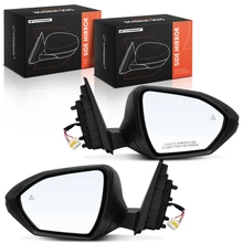2022-2024 Hyundai Tucson Driver & Passenger Mirror, Powered 2022-2024 Hyundai Tucson, Smooth Black A-Premium APMI3123TW