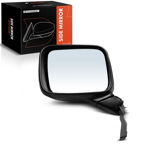Left Driver Side Mirror, Manual, Textured Black A-Premium APMI1155TW