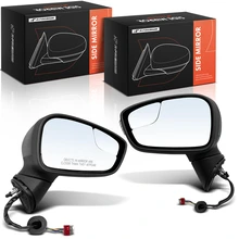 2011 Ford Fiesta Driver & Passenger Mirror Assembly, Powered, with Heated, Smooth Black A-Premium APMI3400TW