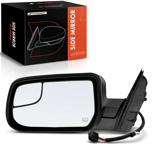 2010-2017 GMC Terrain Left Driver Side Mirror, Powered, with Heated, Chrome A-Premium APMI1162TW