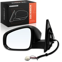 2024-2025 Toyota Tacoma Driver Side Mirror Assembly, with Heating, Power Adjustmented, Black A-Premium APMI3544PG