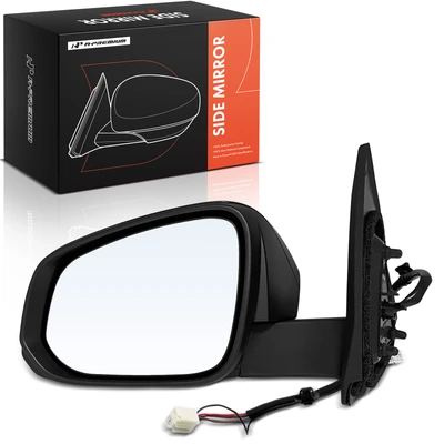 2024-2025 Toyota Tacoma Driver Side Mirror Assembly, with Heating, Power Adjustmented, Black A-Premium APMI3404TW