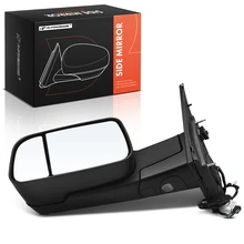 2019-2021 Ram 1500 Left Driver Side Mirror, Powered, with Heated, Textured Black A-Premium APMI1163TW