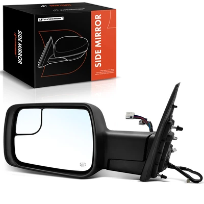 Driver Chrome Mirror with Power Glass Adjust