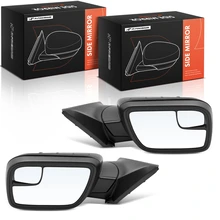 Left & Right Mirror, Power Adjustment, Manual Folding, Textured Black A-Premium APMI3408TW