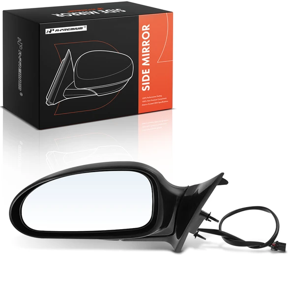 2000-2005 Buick LeSabre Left Driver Side Mirror, Power Adjustment, Manual Folding, Black A-Premium APMI2706TW