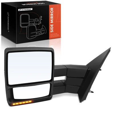 Driver Textured Black Mirror with Power Glass Adjust