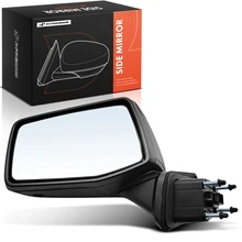 Left Mirror, with Heating, Power Adjustment, Manual Folding, Smooth Black A-Premium APMI3412TW