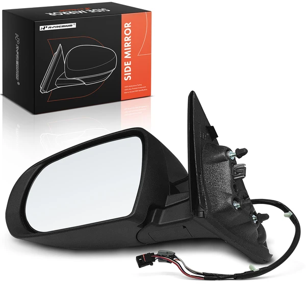 2017-2022 Jeep Compass Left Driver Side Mirror, Powered, with Heated, Smooth Black A-Premium APMI1178TW