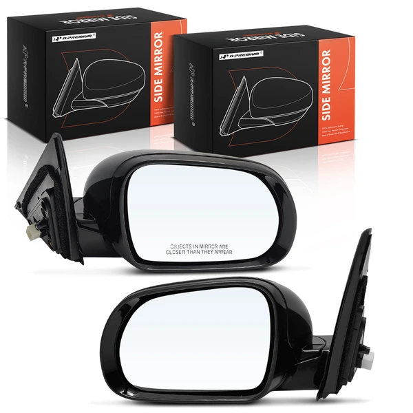 Driver & Passenger Mirror, Powered, with Heated, Black A-Premium APMI3135TW