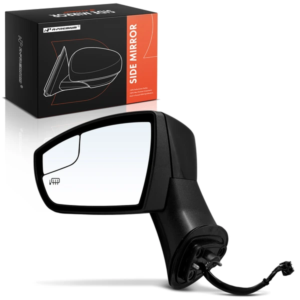 2018-2022 Ford EcoSport Left Driver Side Mirror, Powered, with Heated, Black A-Premium APMI2331TW