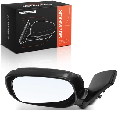 Driver Manual Mirror with Manual Folding Textured Black