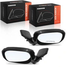 Left & Right Mirror, Manual Adjustment, Manual Folding, Textured Black A-Premium APMI2992TW