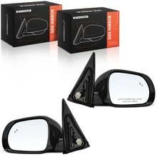 2 Pcs Power Mirror Manual Fold with Blind Spot Signal