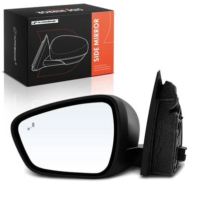 Driver Black Power Mirror with Blind Spot Monitoring