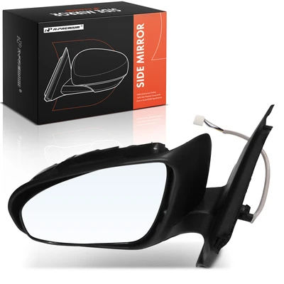 Driver Black Power Mirror Assembly with Heated