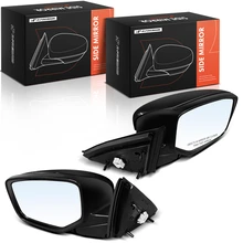 2008-2012 Honda Accord Driver & Passenger Mirror Assembly, with Heating, Power Adjustment, Power Folding, Smooth Black A-Premium APMI3224TW