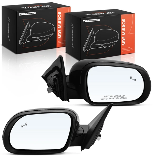 2020-2023 Kia Soul Driver & Passenger Mirror, Powered, Black A-Premium APMI3143TW