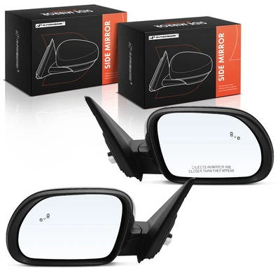 2 Pcs Power Mirror with Manual Folding Heated with Blind Spot