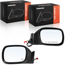 1997-2001 Jeep Cherokee Driver & Passenger Mirror, Powered, with Heated, Black A-Premium APMI2709TW