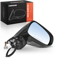 Right Mirror, with Heating, Power Adjustment, Manual Folding, Smooth Black A-Premium APMI3012TW