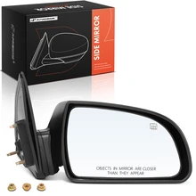 2006-2010 Hyundai Sonata Right Passenger Side Mirror, Powered, with Heated, Black A-Premium APMI251