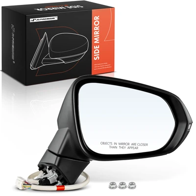 Front Passenger Black Power Heated Mirror