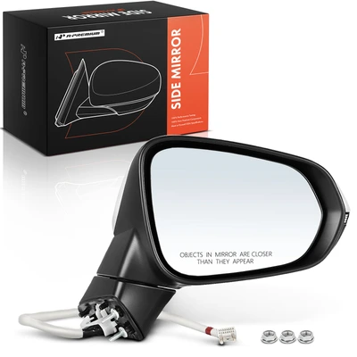 Front Passenger White Power Heated Mirror