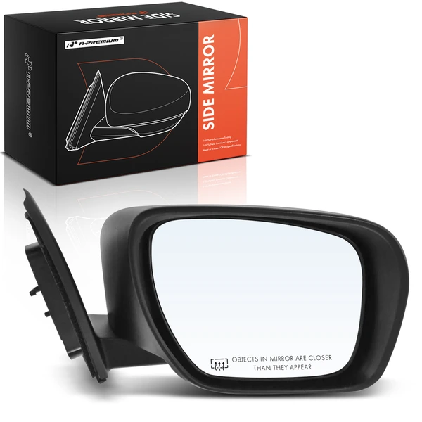 2007-2009 Mazda CX-9 Right Passenger Side Mirror, Powered, with Heated, Smooth Black A-Premium APMI2721TW