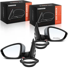 2011-2018 Volkswagen Jetta Driver & Passenger Mirror, Powered, with Heated, Primed Gray A-Premium APMI1276TW