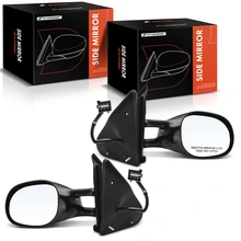 1995-2000 Dodge Stratus Driver & Passenger Mirror, Powered, with Heated, Smooth Black A-Premium APMI1278TW