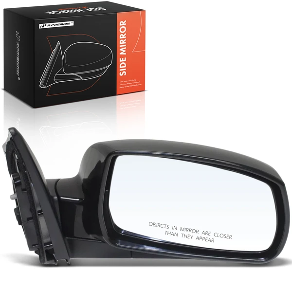 Front Right Passenger Side Mirror, with Heating, Power Adjustment, Manual Folding, Black A-Premium APMI2341TW