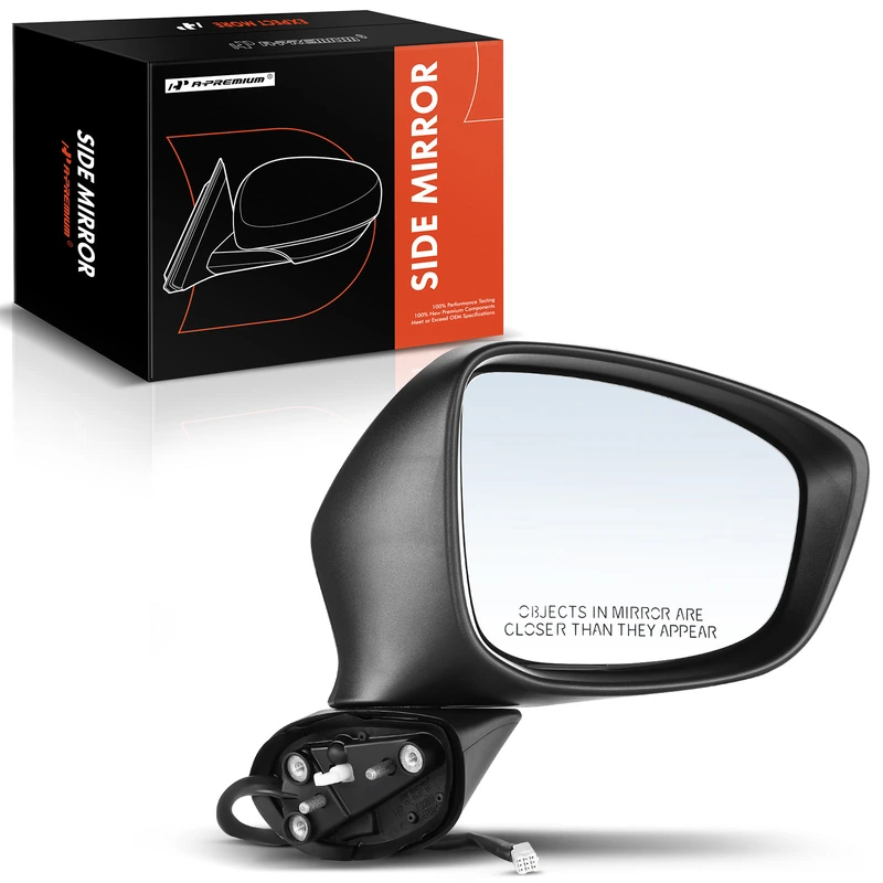 2013-2015 Mazda CX-5 Right Passenger Side Mirror, Powered, with Heated, Black A-Premium APMI047
