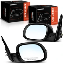 2014-2019 Kia Soul Driver & Passenger Mirror, Powered, with Heated, Smooth Black A-Premium APMI1283TW