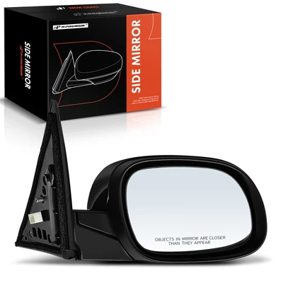 Passenger Textured Black Mirror without Turn Signal Indicator