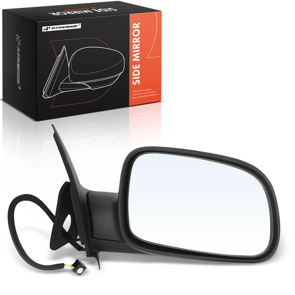Right Passenger Side Mirror, Powered, Textured Black A-Premium APMI2725TW