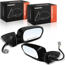2004-2006 Acura RSX Driver & Passenger Mirror Assembly, with Heating, Power Adjustment, Power Folding, Smooth Black A-Premium APMI3230TW