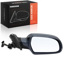 Passenger Black Mirror with Power Glass Adjust for Audi A4 Quattro A4 S4 2010-2011