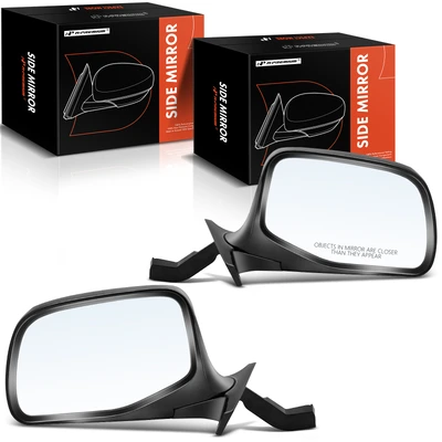 2 Pcs Driver & Passenger Black Mirror without Heated