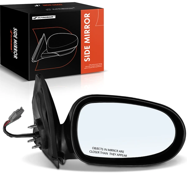 2000-2003 Nissan Sentra Right Passenger Side Mirror, Powered, with Heated, Smooth Black A-Premium APMI821