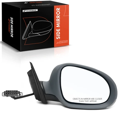 Right Passenger Side Mirror, with Heating, Power Adjustment, Manual Folding, Primed Gray A-Premium APMI1240TW