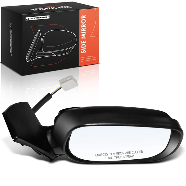 Right Passenger Side Mirror, Powered, Textured Black A-Premium APMI3026TW