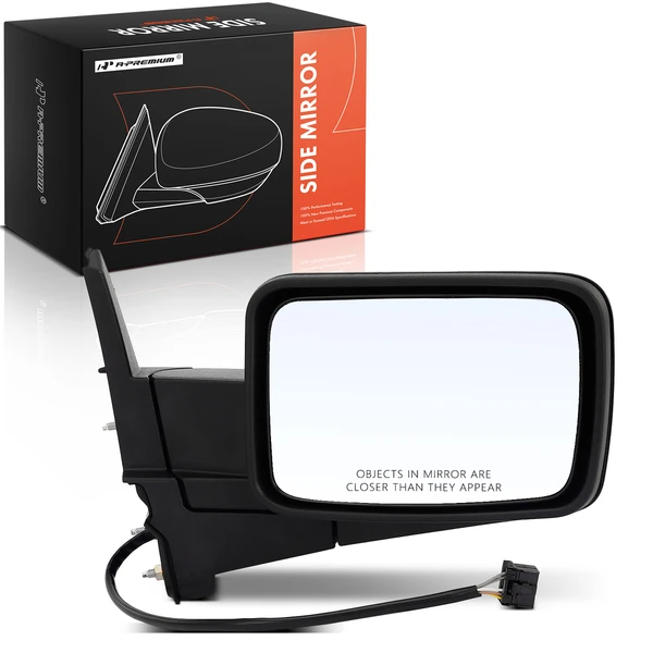 2006-2010 Jeep Commander Right Passenger Side Mirror, Powered, with Heated, Black A-Premium APMI263