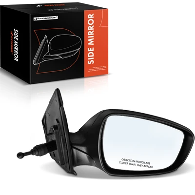 Right Passenger Side Mirror, Manual Adjustment, Manual Folding, Textured Black A-Premium APMI828